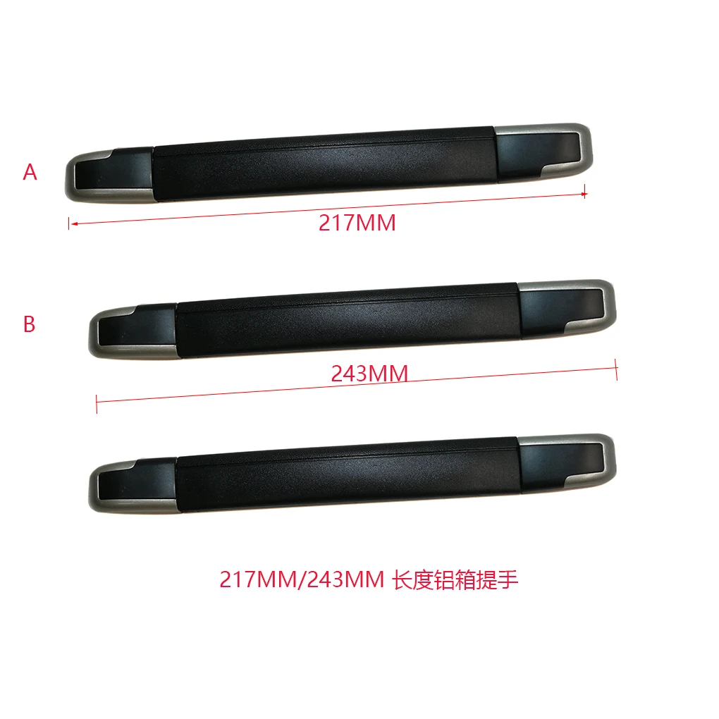 Luggage suitcase alloy handle/Black luggage case carrying handle/Travel suitcase parts plastic handle