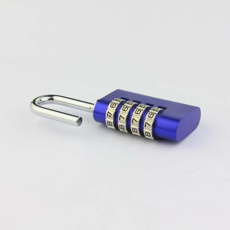 High Safety Anti-Cut Steel Shackle Luggage Locks 4 Digit Combination Keyed Alike Suitcase lock padlock