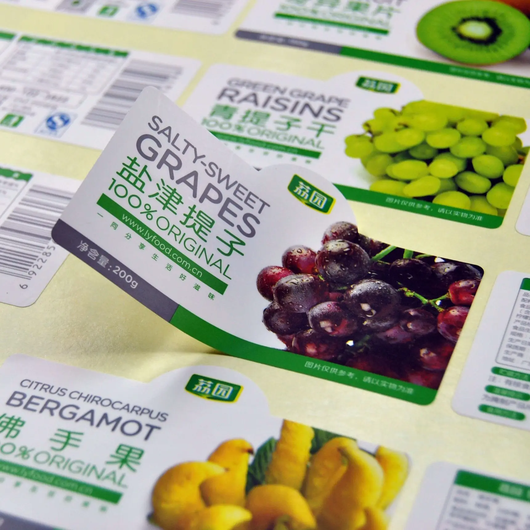 Custom Adhesive Roll Labels Non-tearable Synthetic Paper Stickers for Packaging