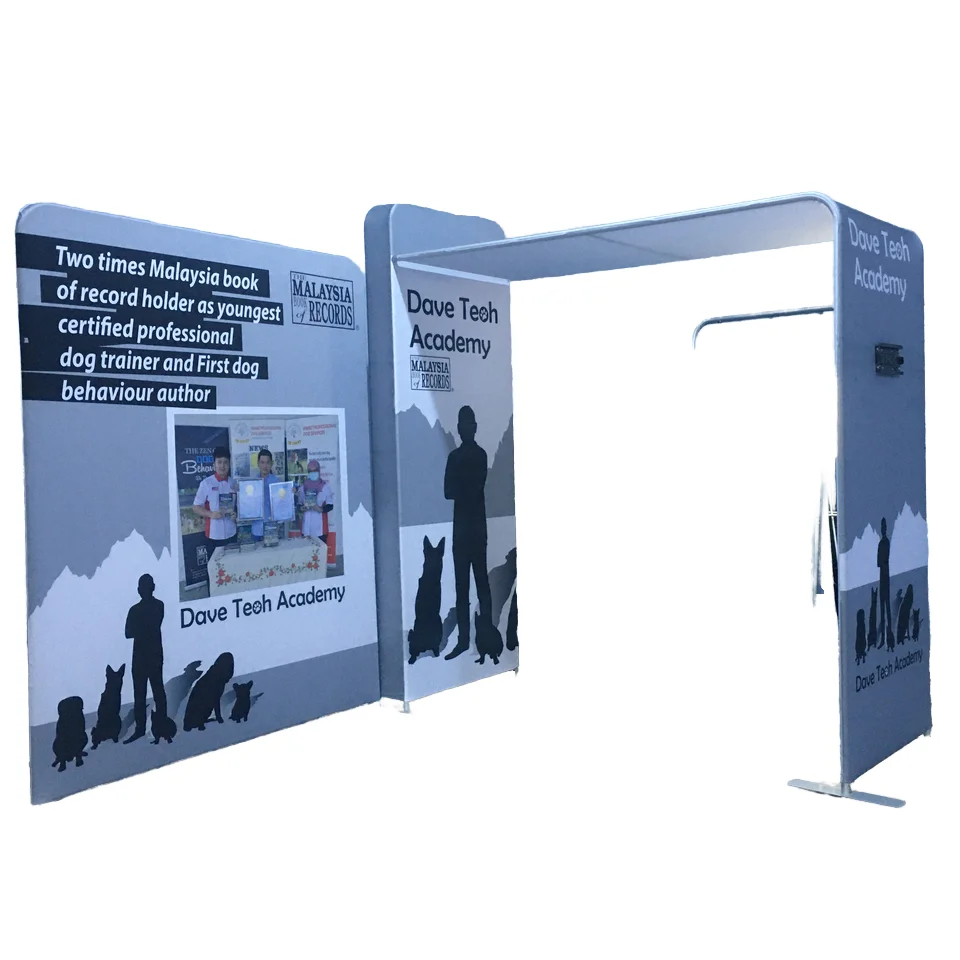 Quick Install Aluminum Fabric Advertising 10x10 Exhibition Booth Design and Manufacture for Trade Show