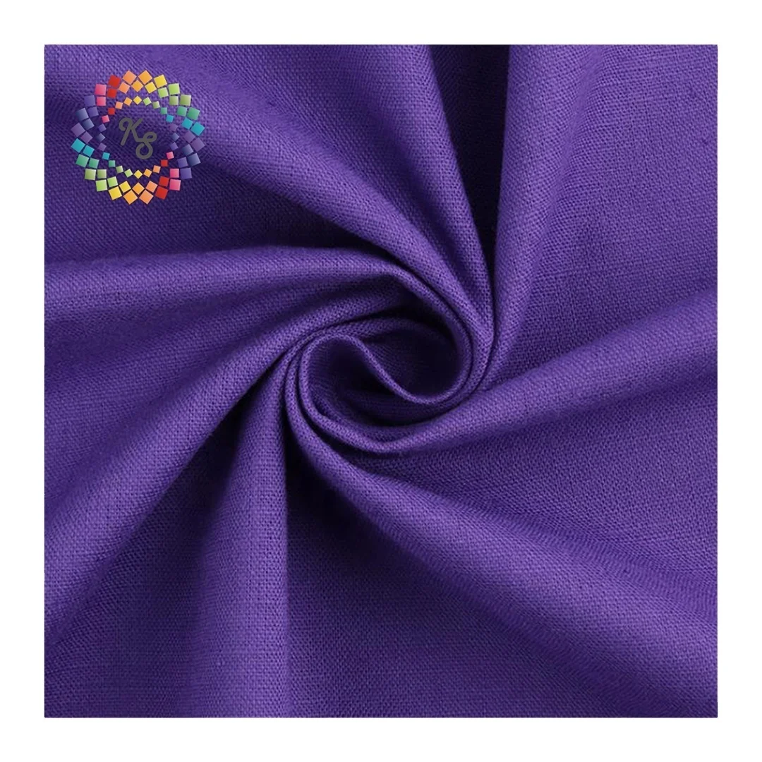 Hot Sale High Quality 55% Linen 45% Cotton Blend Fabric For Home Textile