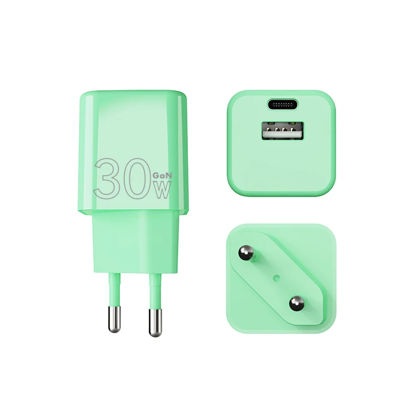 China wholesale 30w fast charging Gan usb ev charger type c multifunction chargers dual usb c chargers adapters