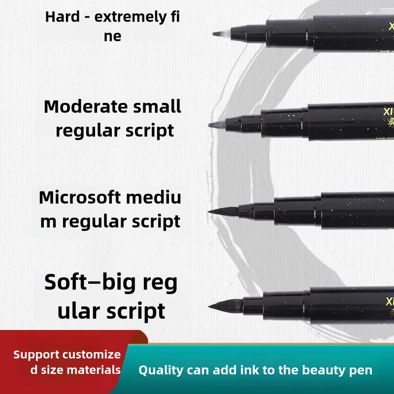 High-quality Oil Stick Calligraphy Soft Pen Large Medium And Small Case Pen Added Ink Special Pen