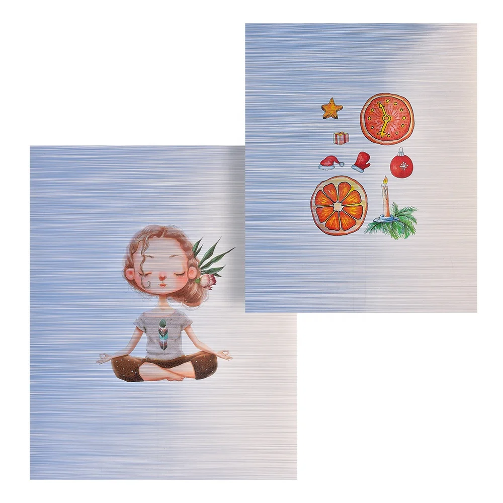 printable vinyl sticker holographic sticker glossy silver brushed  PET Film  Vinyl  inkjet sticker paper