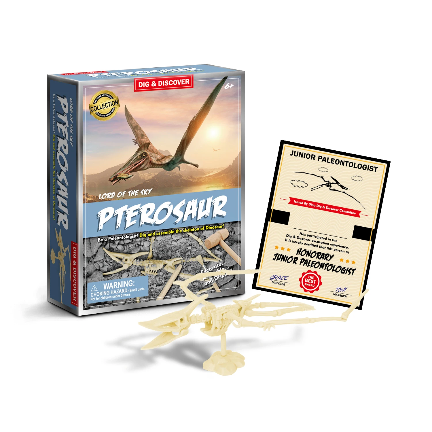 Factory Price Diy Toy Custom Dinosaur Archaeology Kit With Cpc Certificate Hot Selling Dinosaur Skeleton Dig Kit In Stock