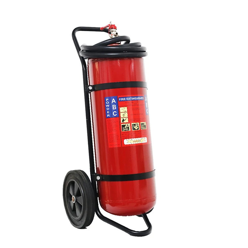 Made In China Black Red Foam 100L Fire Extinguisher Price  Extinguisher With Trolley