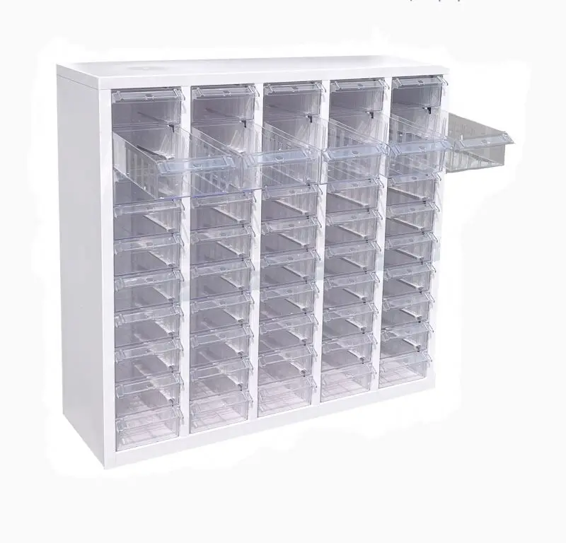 Big OEM  plastic spare parts electronic components organizer workshop 50drawer metal storage cabinet