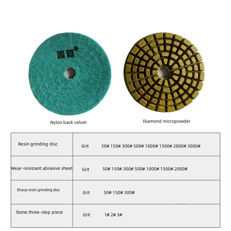 GAREN Hot sales 4 inch epoxy polishing pad for Polishing and grinding of marble terrazzo granite concrete floor