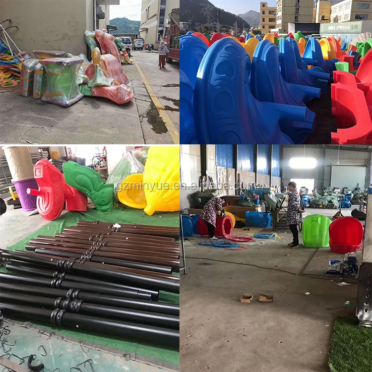 Kids slides outdoor plastic playground equipment swing and slide set