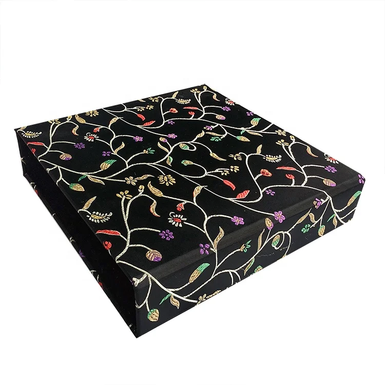 
Wholesale fancy luxury black jewlery ear ring book shaped magnetic gift boxes 