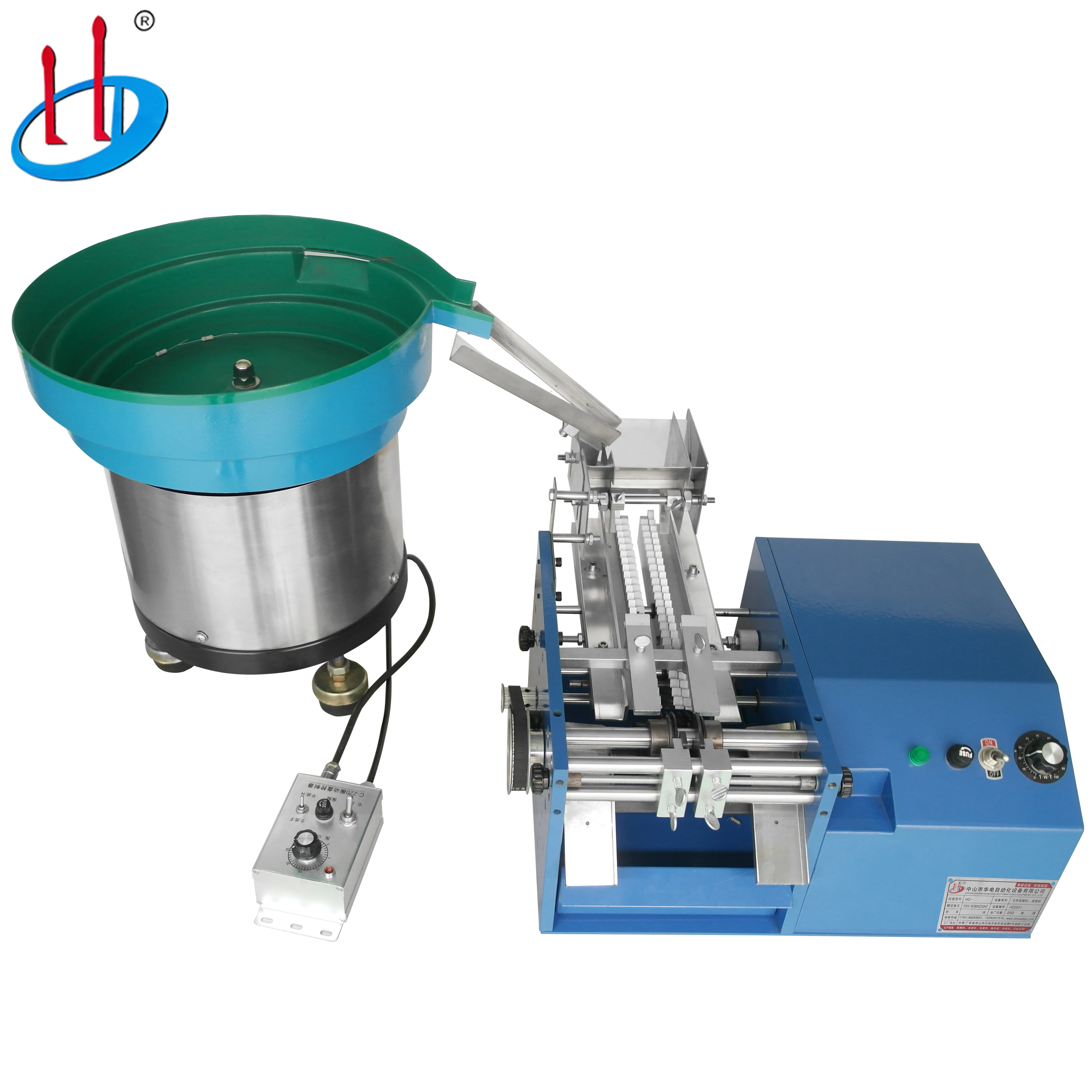 Automatic Belt Type Bulk Axial Components Resistor Lead Cutting Forming Machine with Vibrating Drum