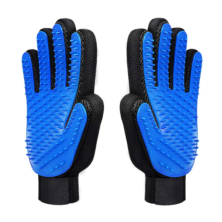 
Hot sale Silicone Dog Glove Dog Accessories Soft Use Pet Cats Gloves Grooming Bath Hair Cleaning Comb Efficient Massage Pets 
