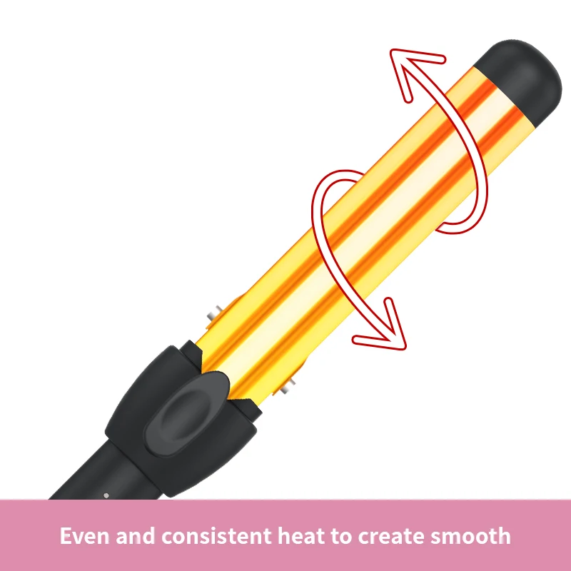 Multi New Beauty Salon Tools Professional LED Display Extra Long Ceramic Coating Wave Barrel Curling Wand Iron Hair Curler