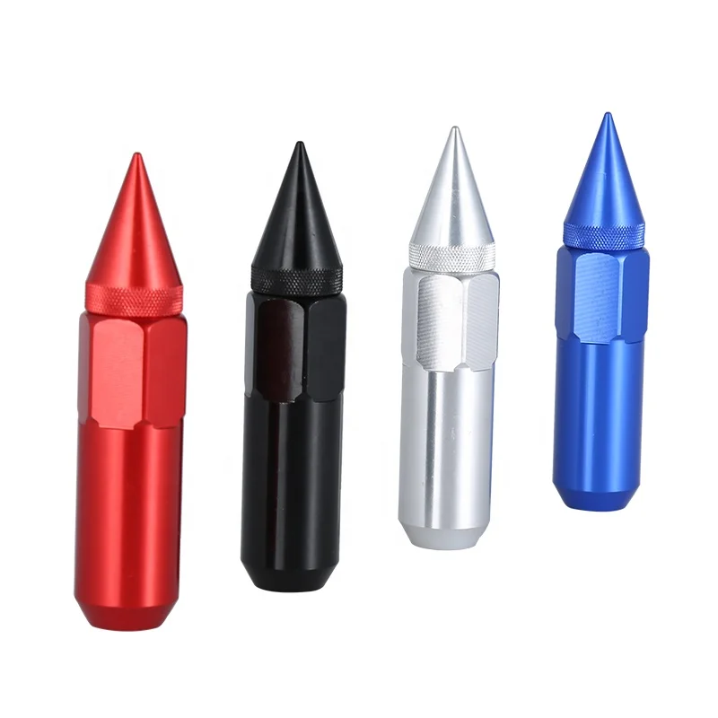 Manufacturer custom made wholesale 19mm hex wheel nut 6061 aluminum forging wheel nuts Aluminum wheel nuts