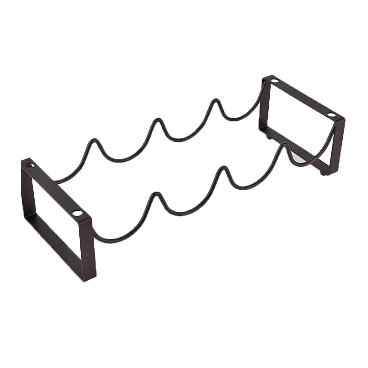 Metal Wine Rack Creative Bottles Simple Art Wine Bottle Shelf Wind Rack Single Layer Wine Basket Bar Storage Tool