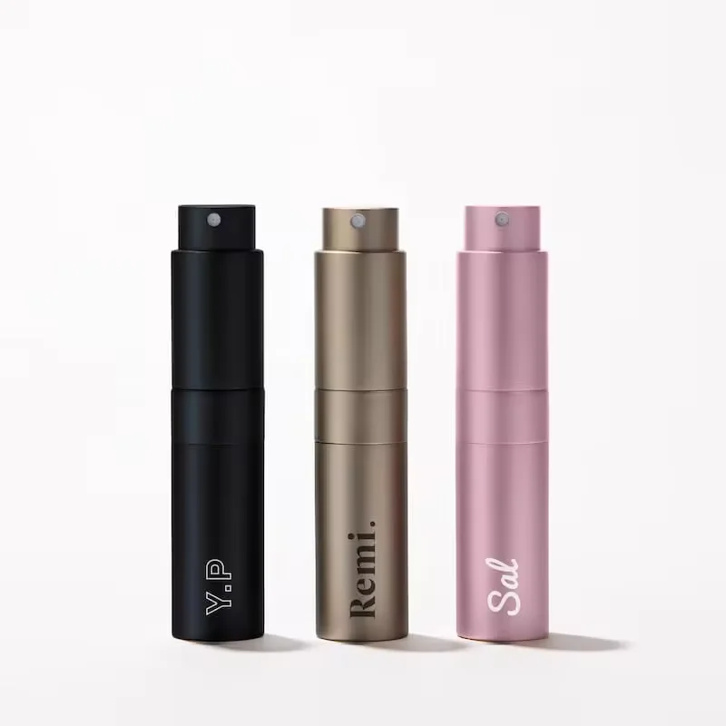 Top Quality OEM Customized Stock 5ml 8m 10ml 15ml 20ml Twist Up Frost Refill Pocket Dispenser Spray Portable Perfume Atomizer