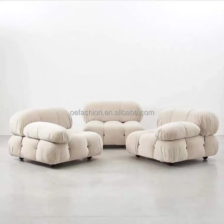 OE-FASHION Nordic living room ins Italian minimalist double three-person bread cube free module sofa