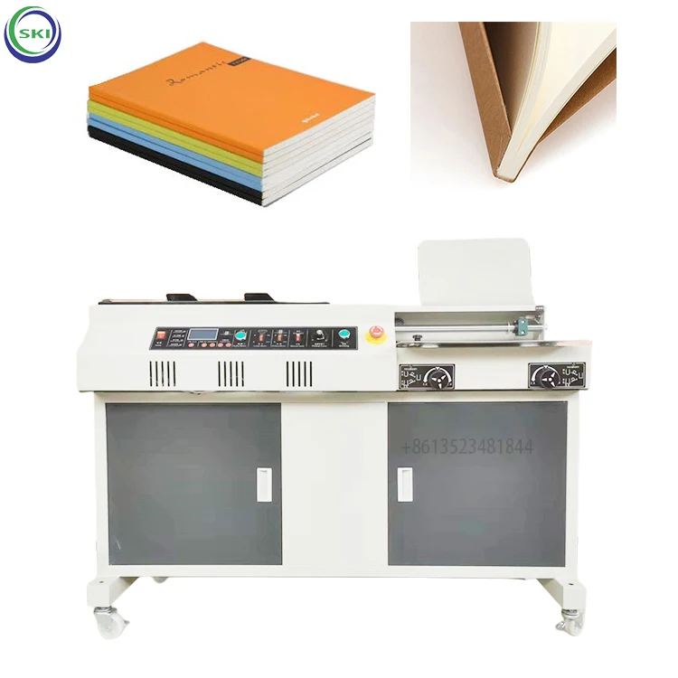 Automatic Edge Sealing And Gluing Machine  Hot Glue Book Binder Binding Machine Glue Perfect Binding Machine