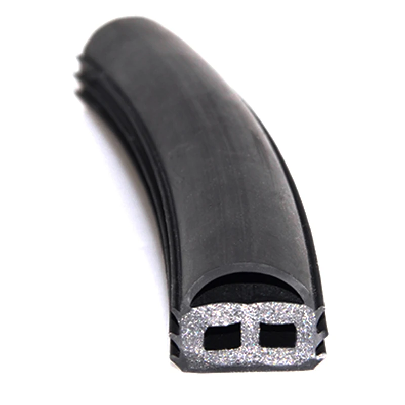 Adhesive backed Graphite intumescent strip fire door smoke seal flame retardant fire seal