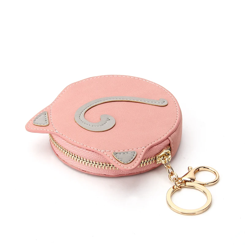 Cute Cat Pattern Short Purses for Girls Fashion Design Coin Purses Ladies Mini Wallet