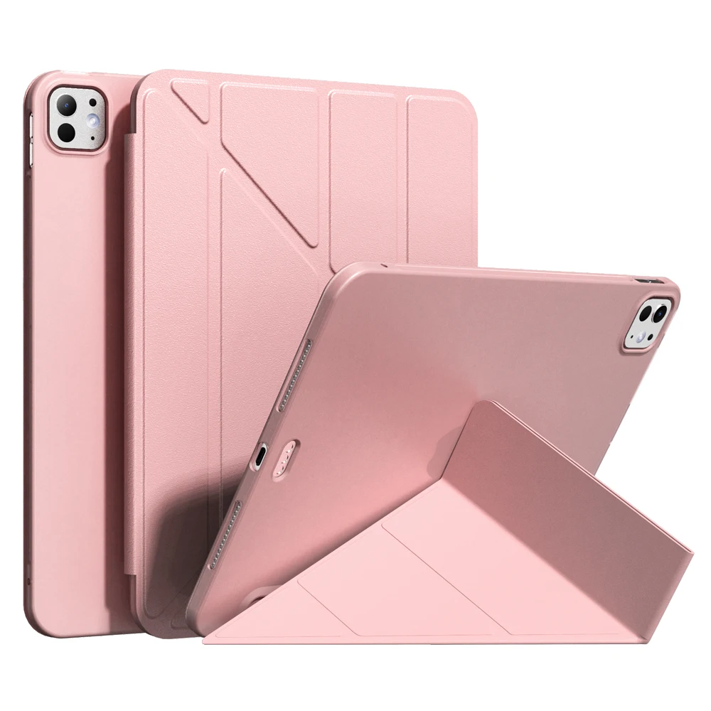 Лидер продаж чехол для iPad Pro 2020 11 дюймов 12 9 со складками из ТПУ кожи и прочной магнитной подставкой
