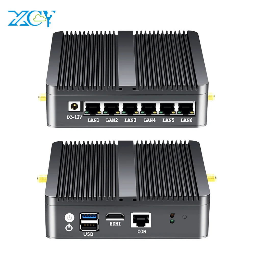  Сетевой маршрутизатор PfSense брандмауэр OPNSense мини-компьютер VPN с четырехъядерным процессором inteceleren J1900 6 LAN гигабит Ethernet