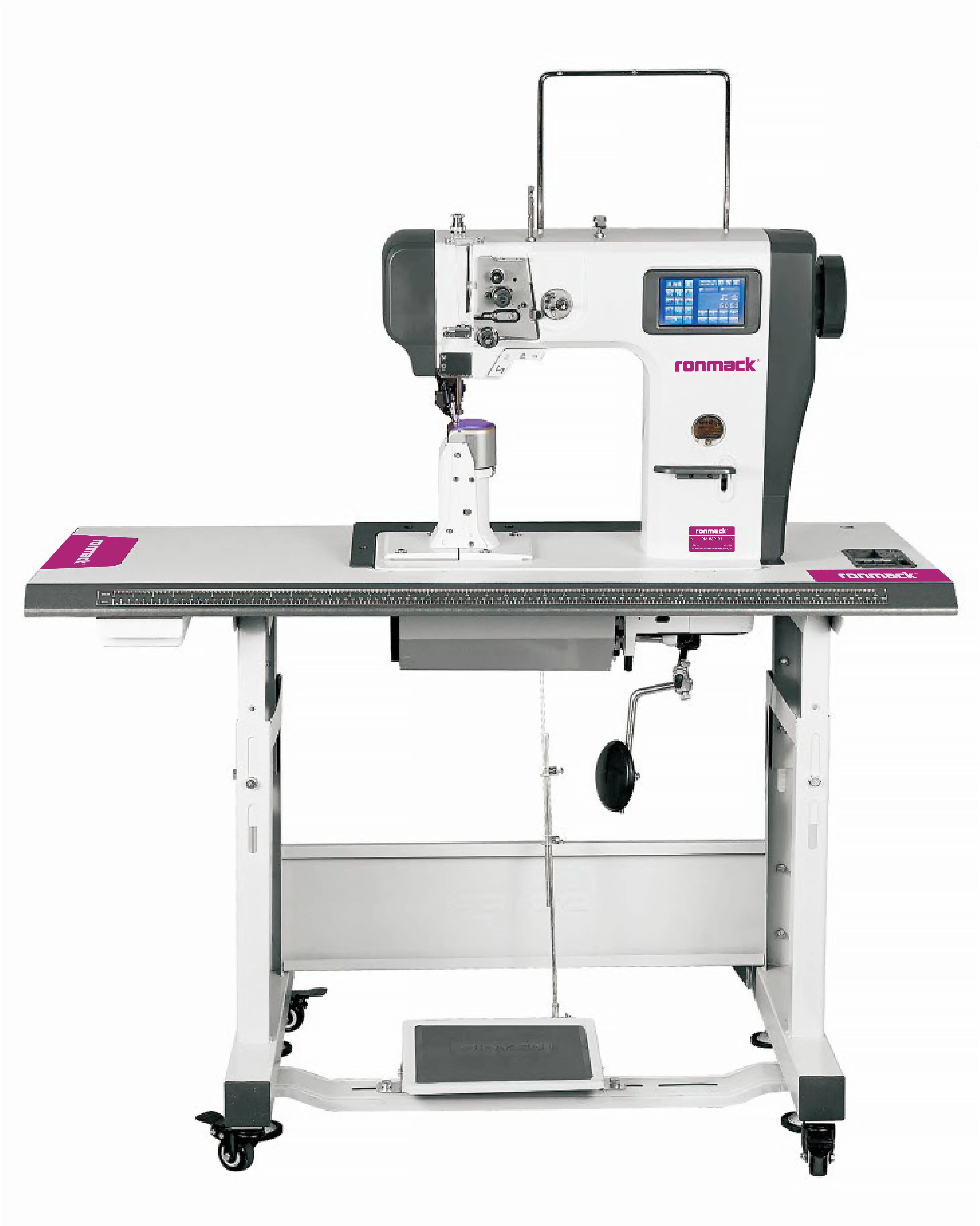 RONMACK RM-8691BJ автоматическая промышленная швейная машина для кожи одноигольная/Двухступенчатая компьютеризированная роликовая