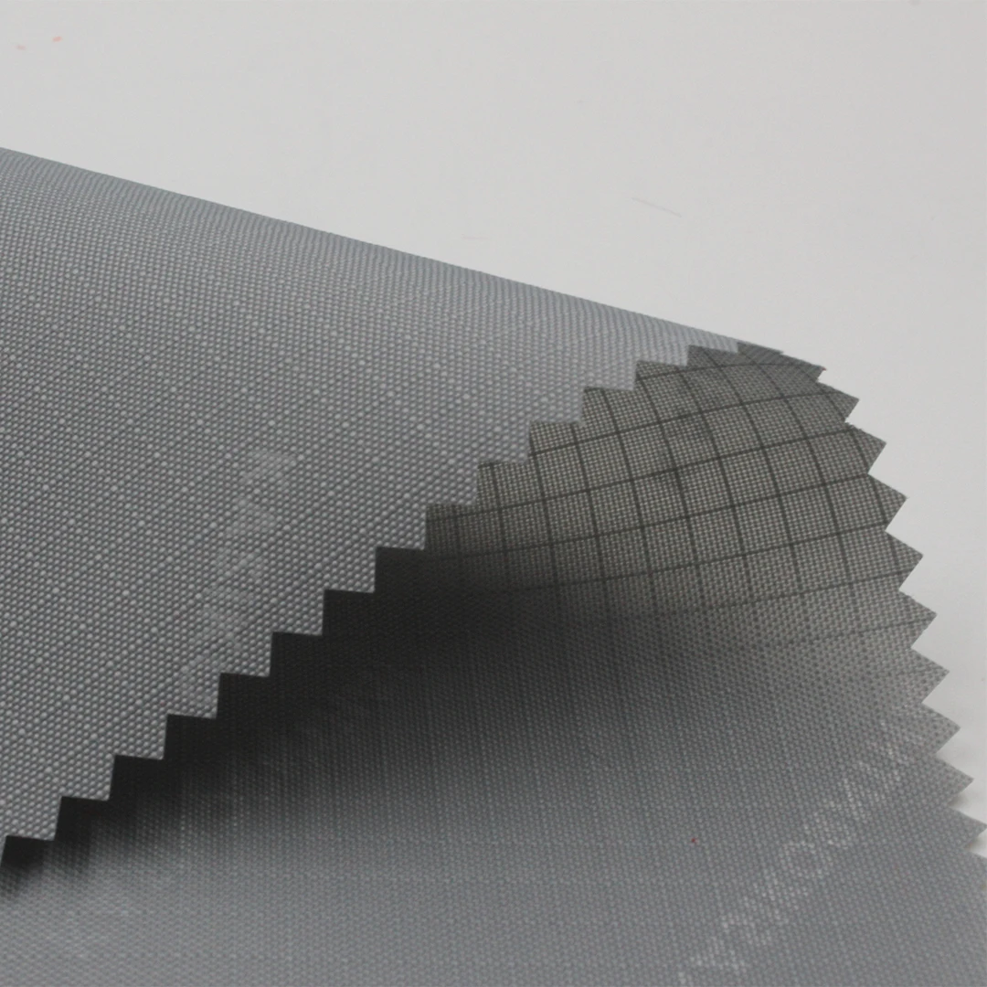 
420D polyester emboss ripstop oxford with PA fabric 