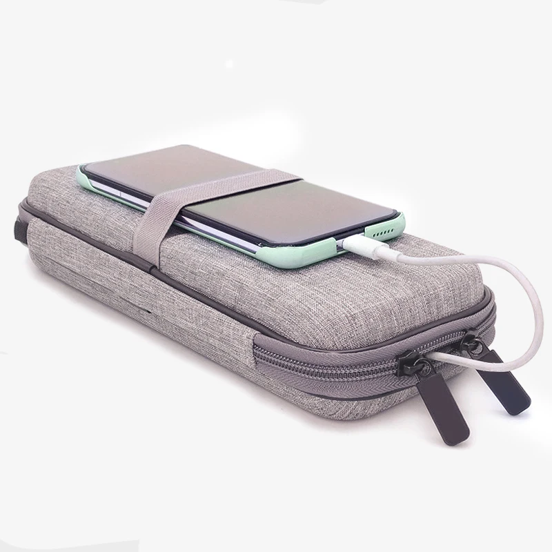 Custom Travel EVA Hard Electronics Case Gadgets Storage Cable Organizer Pouch Digital Gadget Power Bank Earphone HDD Bag