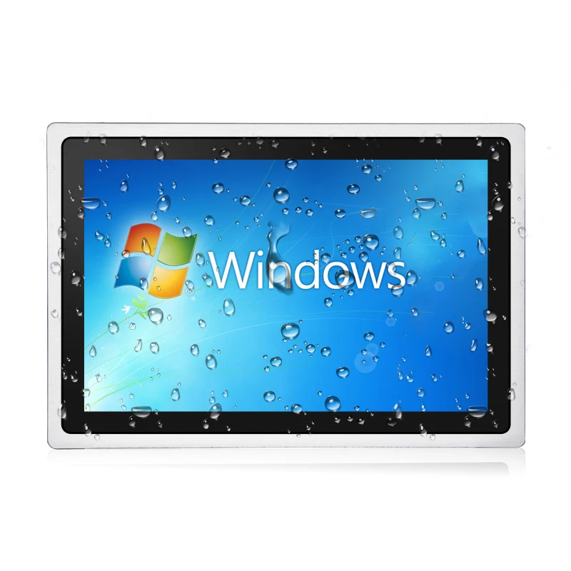 Touchthink 15.6 Inch Widescreen Embedded VESA mounting, wall mounting, Industrial Touchscreen Panel PC IP67 Camera