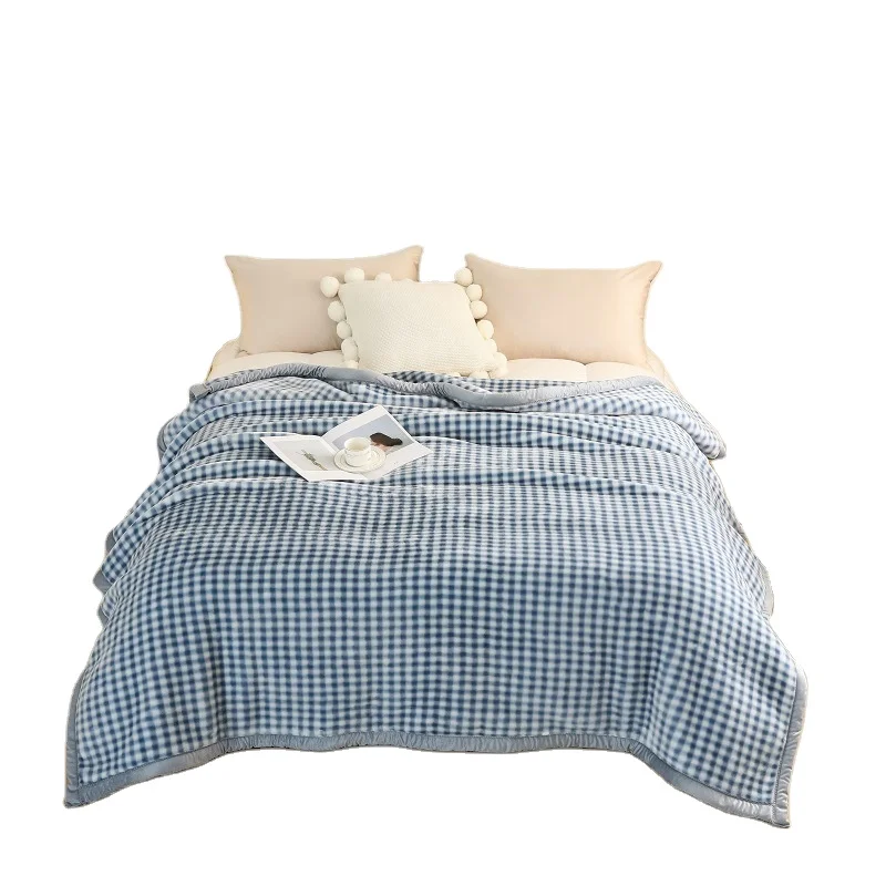 2023 Thickened Winter Fleece Blankets Super Soft Flannel Queen Korean Mink Blankets Heavy Flannel Fleece Throw Blanket