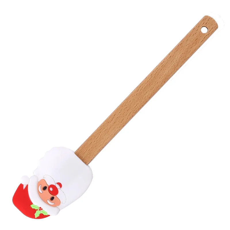 Christmas presents for Children  Epoxy Resin Christmas Silicone Spatula, Cake Butter Spatula  For Kitchen Mixing Cooking Baking