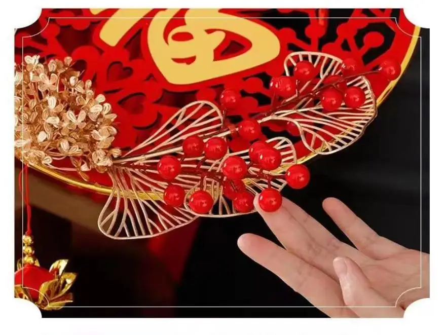 Chinese New Year Ornament Lucky Chinese Fu Hanging Tassel Pendant Spring Festival New Year Tree Door Wall Decorations Acrylic