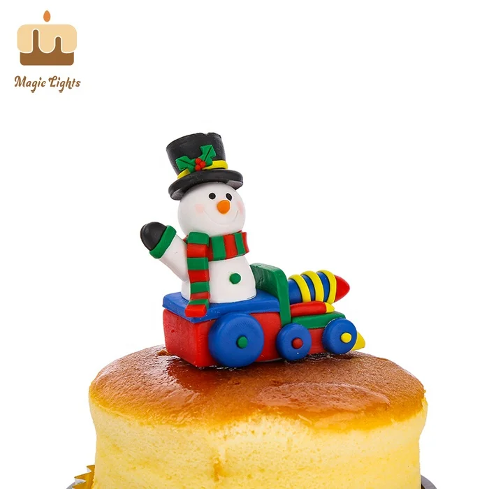 Hand Made Polymer Clay Christmas Snowman Ornament Decoration