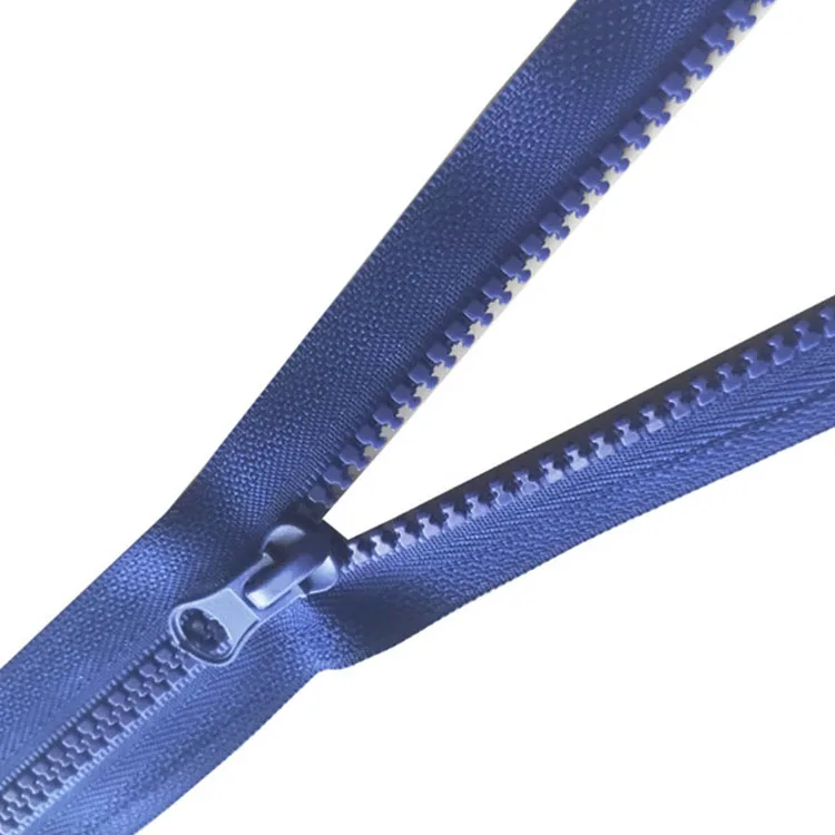 Zipper Factory High Quality Custom Size Multiple Color 3# 5# 7# Plastic Open-end Resin Zipper For Sports Wear Luggage Bag