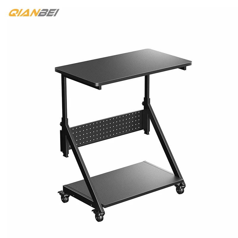 student study white height adjustable computer desk top wooden modern cheap mobile wheels computer desks laptop stand for sale