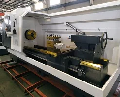 Metal parts machining turning TCK50A inclined bed CNC lathe with hydraulic tailstock integrated automatic CNC lathe