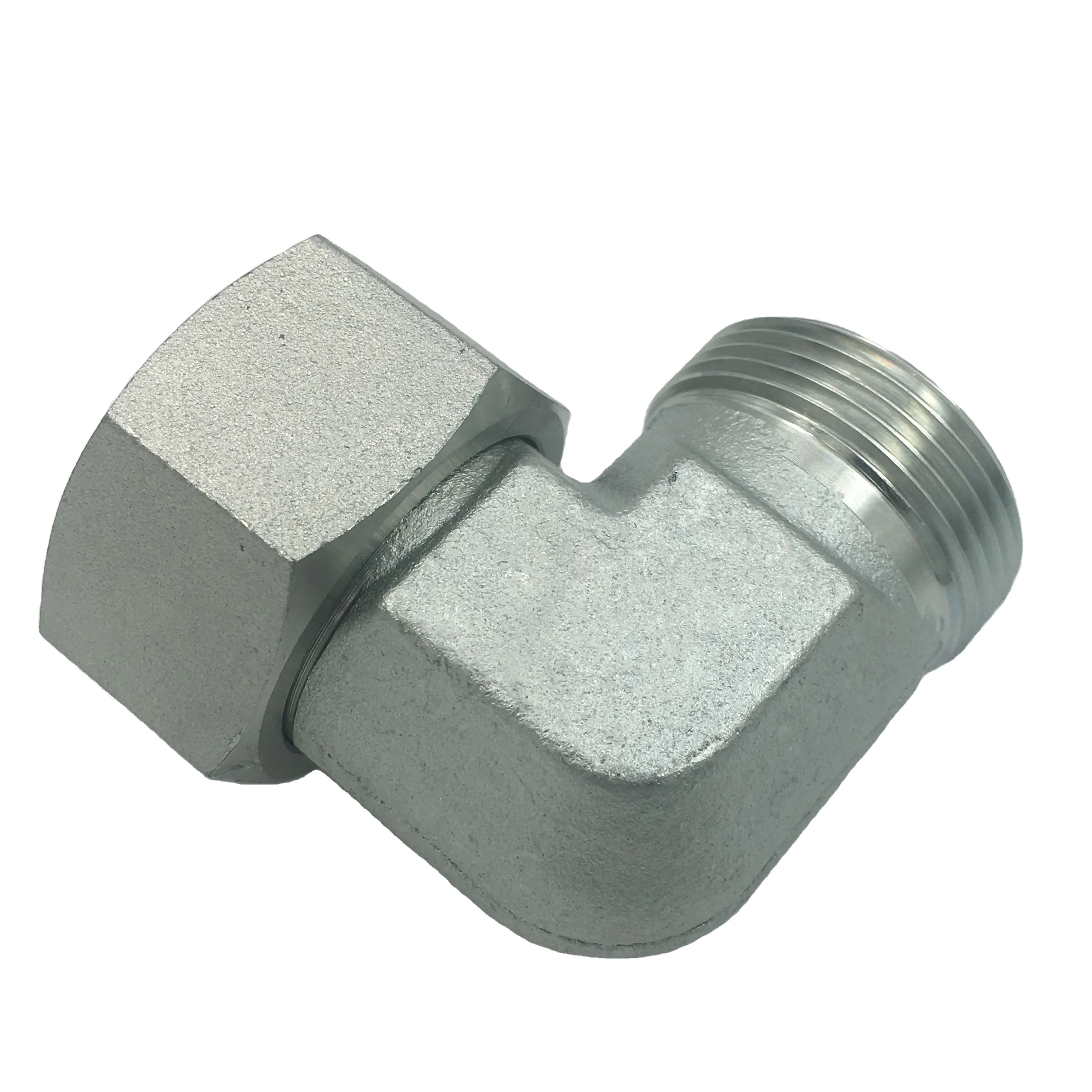 hydraulic hose 90 degree elbow fittings adapters  metric male/female swivel 24 degree reusable hydraulic hoase  pipe fittings