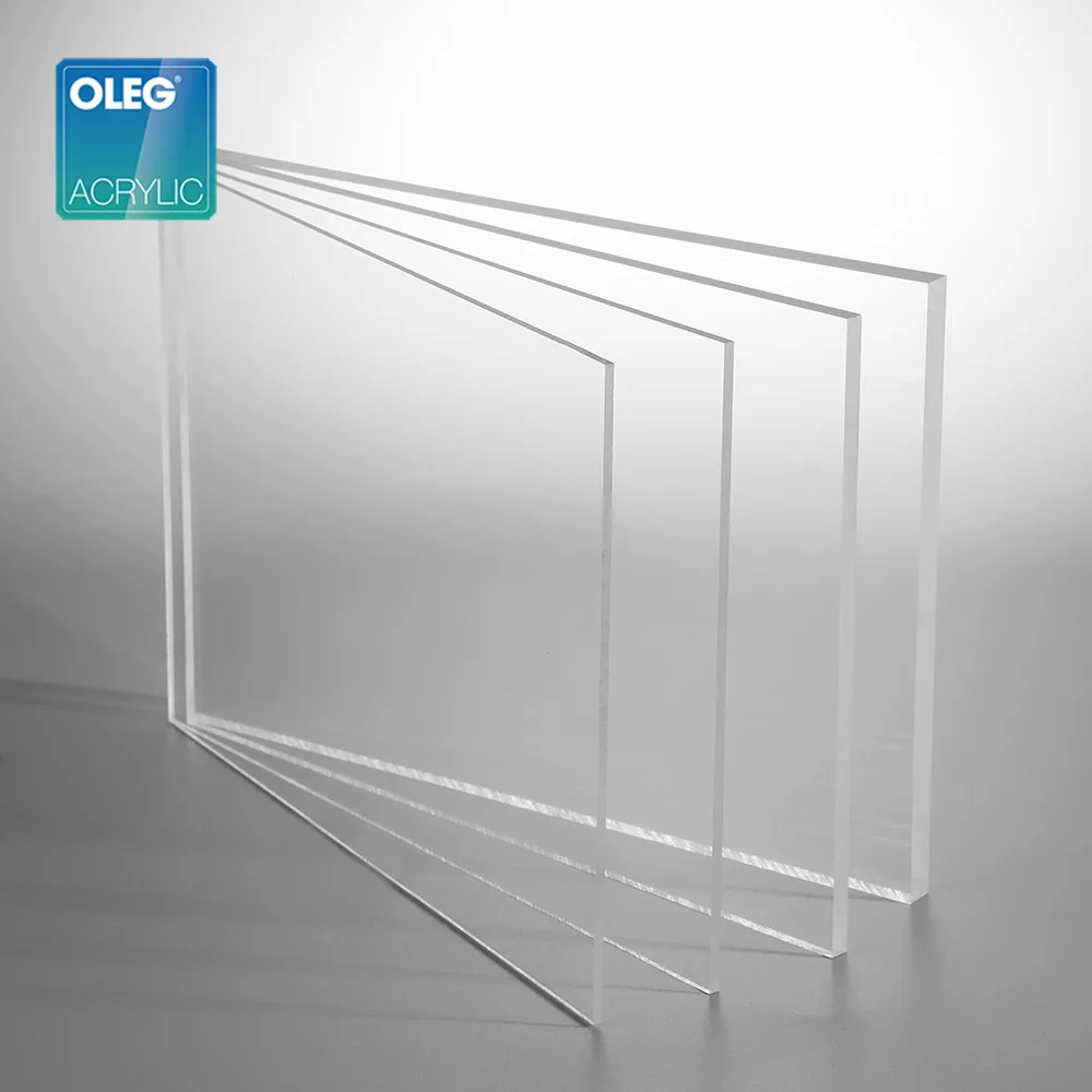 OLEG high quality wholesale 3mm clear cast acrylic sheet,transparent acrylic plate