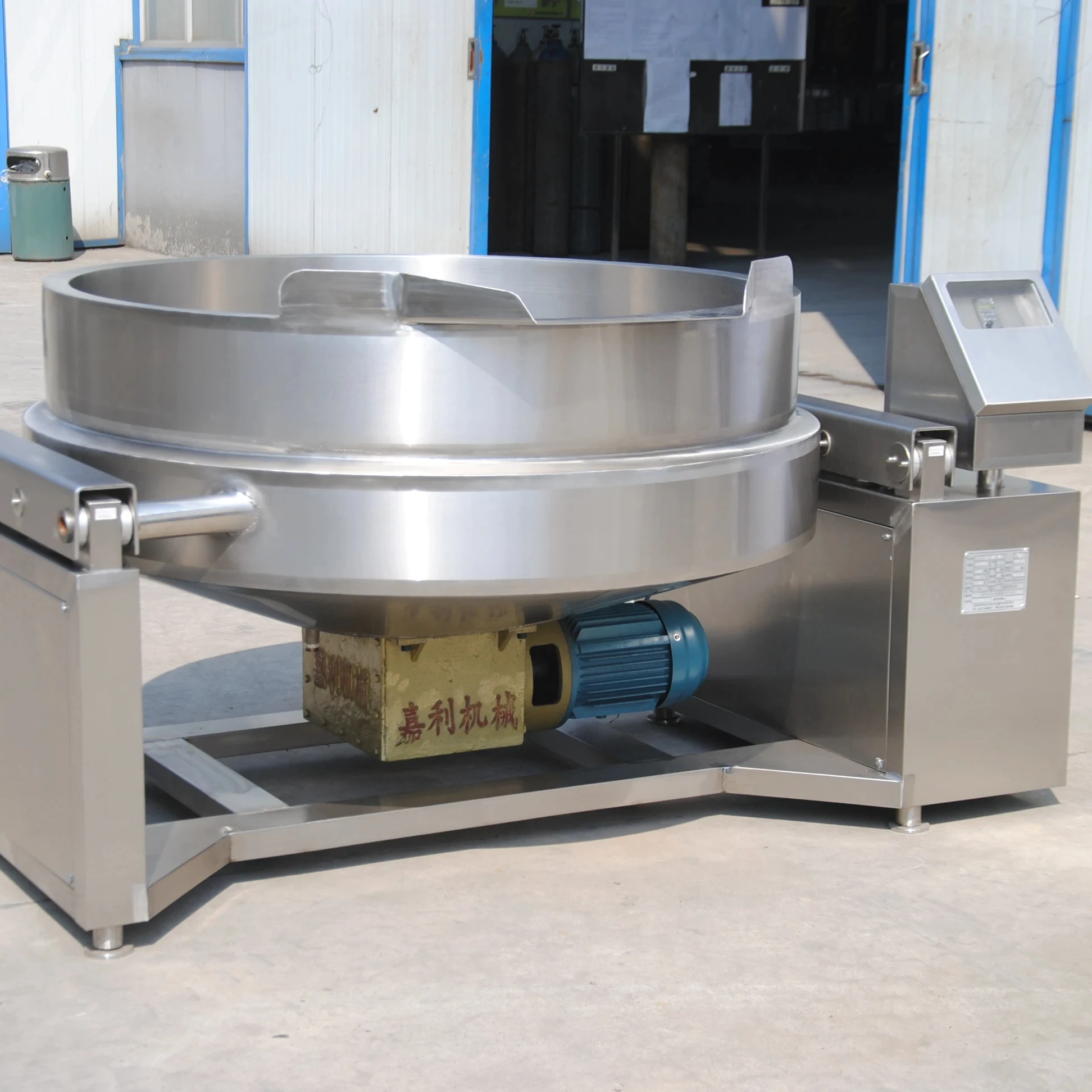 Industrial Cooking food mixer Professional Gas steam jacketed kettle