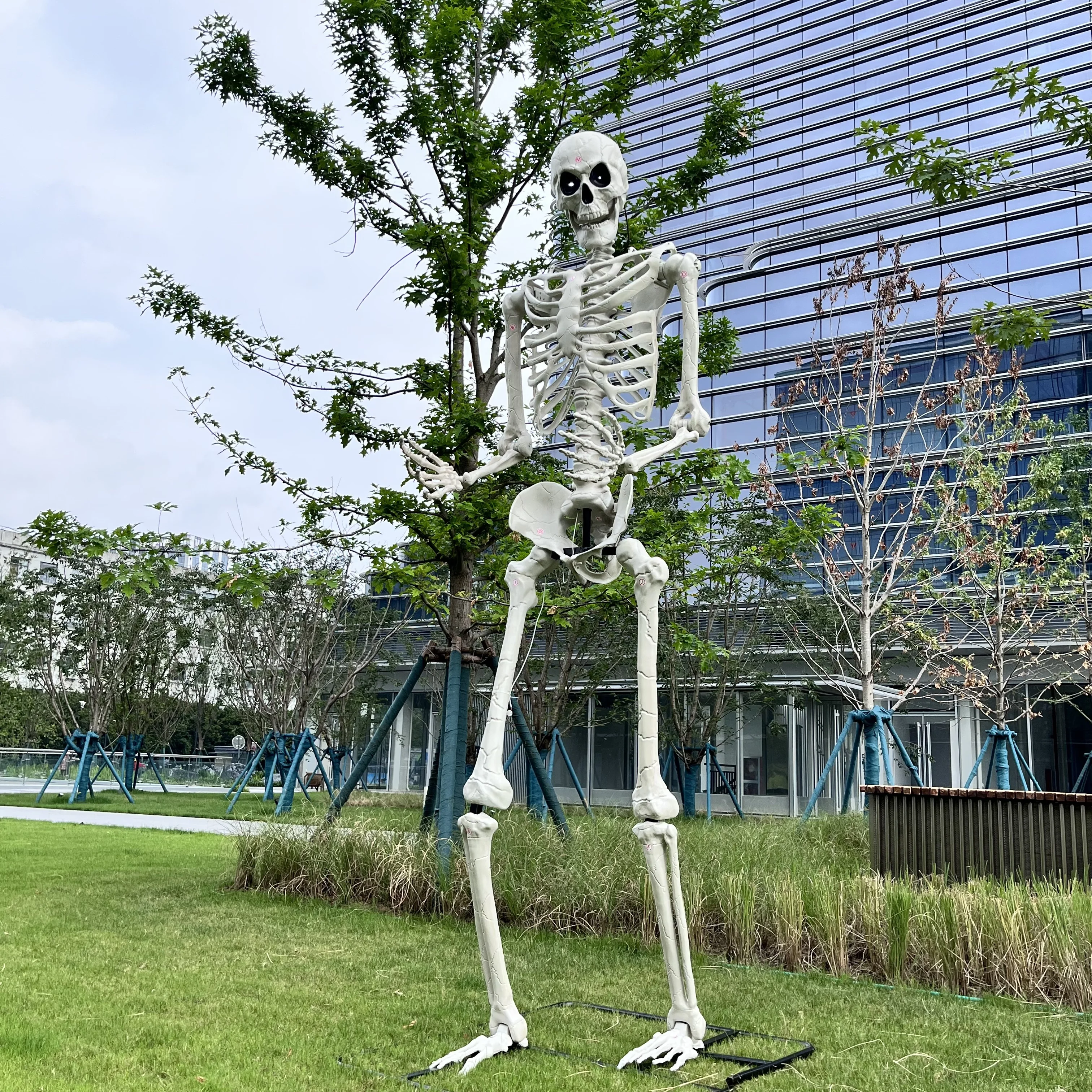 Halloween Haunted House 60Inch Life Size Posble Joints Bones Halloween Large Giant Human Skeletons For Holidays Decoration