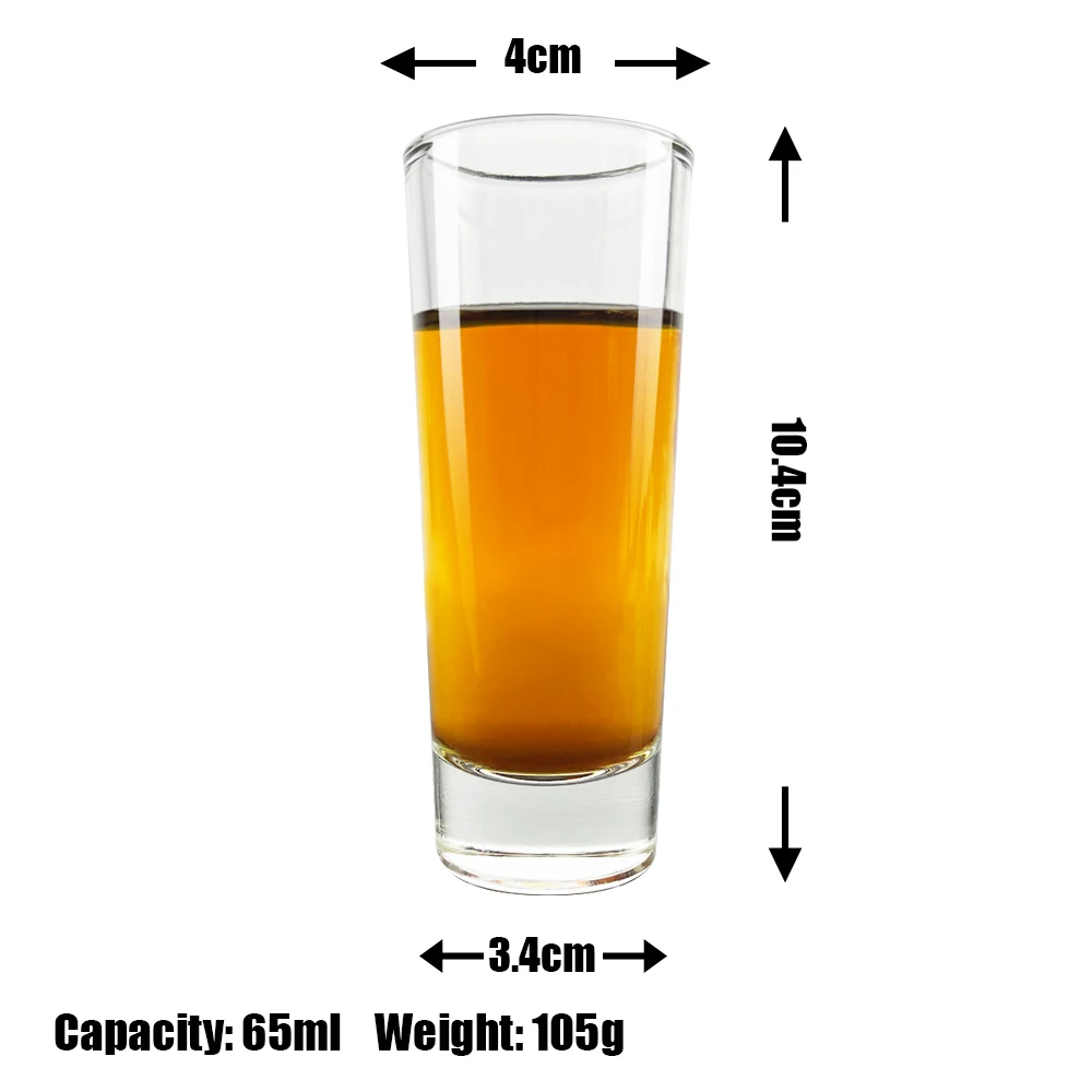 Hot Sell Custom Logo 12pcs American Style Shot Glass Sublimation Shot Slasses