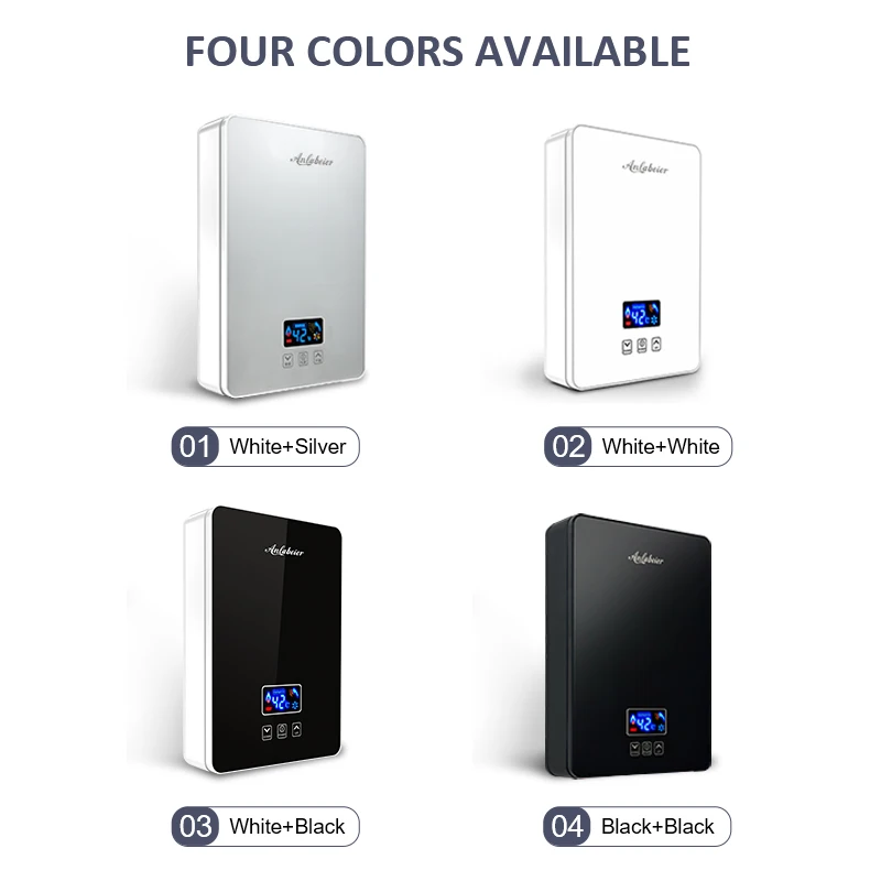 Europe hot sale energy saving instant tankless 4kw geyser heating fastly shower instant water heaters