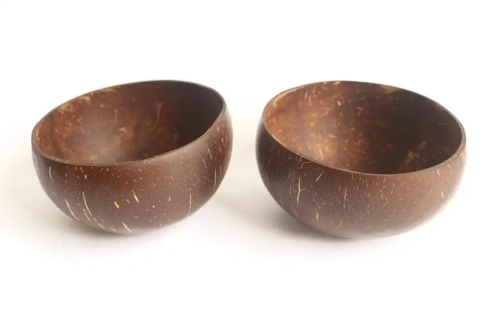 Customized Logo Customized Packing Handmade Coconut Bowls Natural Coco Shell Bowl