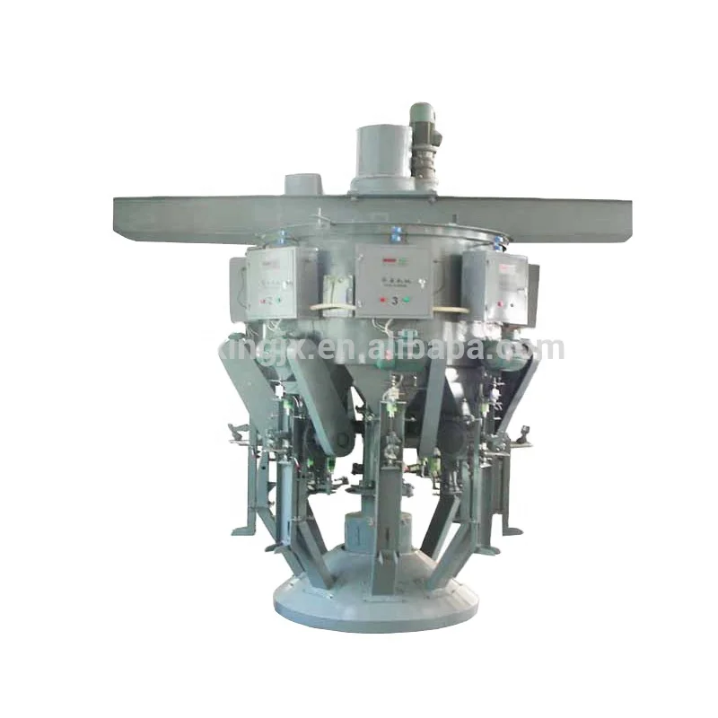 Китай наиболее популярных сухой раствор роторного типа упаковщик цемента 6/8/12/14 носик крупномасштабных цемента Упаковщик