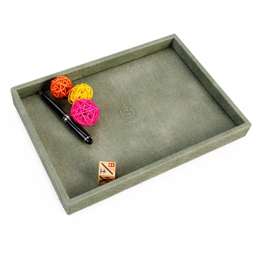 Factory Wholesale Custom Trays Genuine Leather or Pu Leather Restaurant Trays Hotel