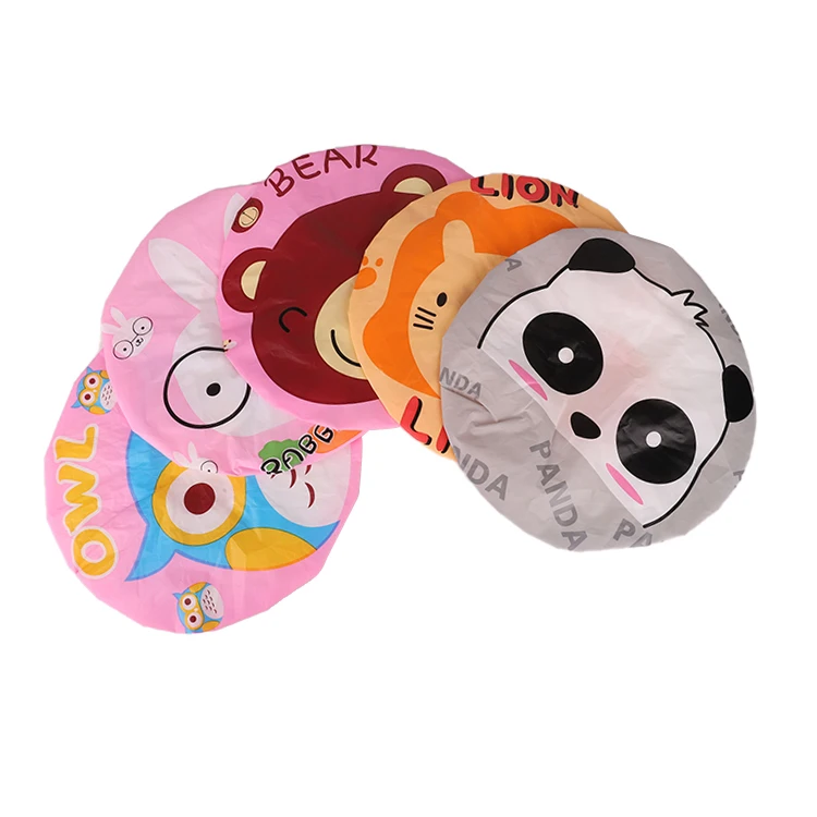 
Plastic Waterproof Layers Women Fashionable Bathing Shower Caps for Shower, Cooking and Salon 