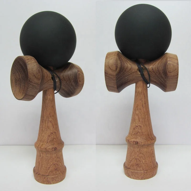 Wholesale New Rubber Paint Cherry Wood Kendama Toy