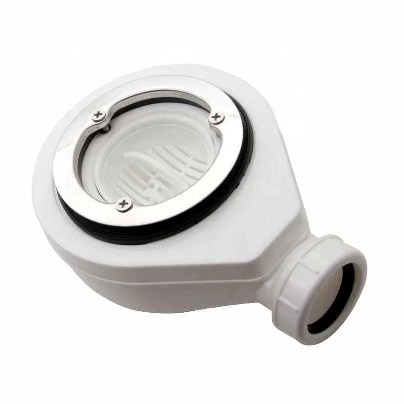 GUIDA 718013 ABS PP Plastic White Deodorant antiodor Shower Floor Drain Trap with hair catcher