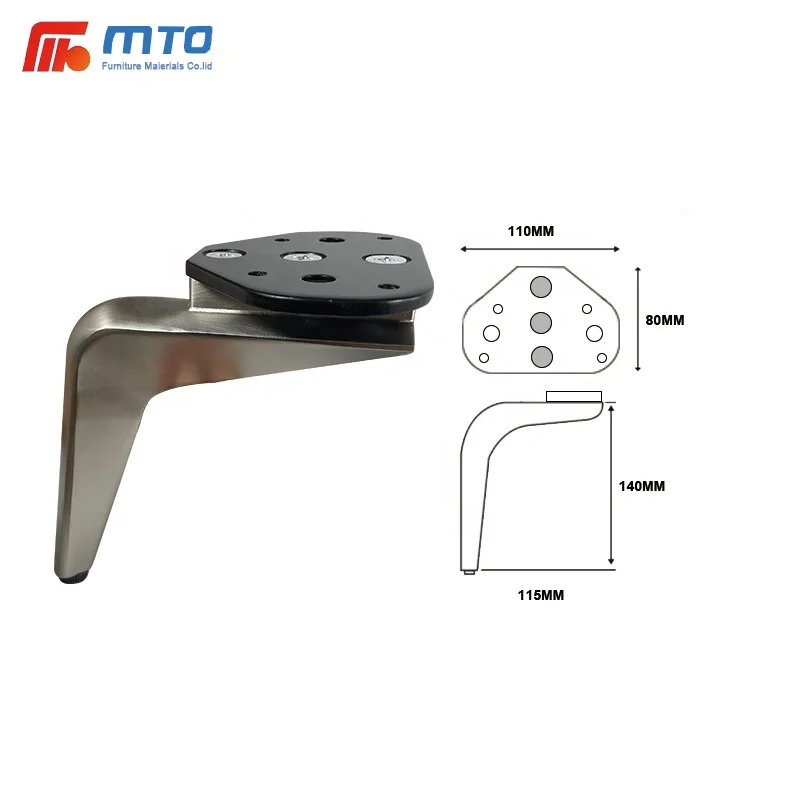 2020 New Design Bent Steel table Sofa Feet Legs For Table Metal Furniture Feet Legs Parts